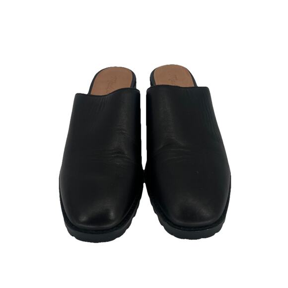 Madewell the Mindy lugsole mule in leather black Women size 7 - Picture 4 of 7